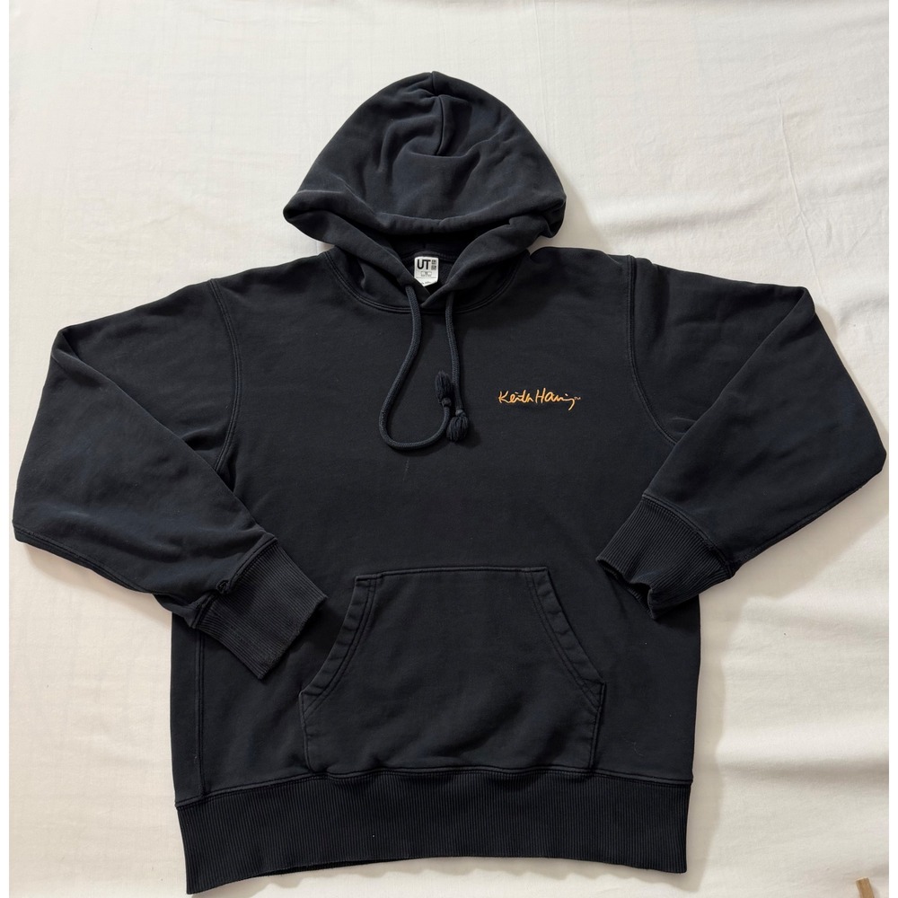Uniqlo UT Keith Haring Hoodie Japan Exclusive Black Pop Art XS Women tour shirt